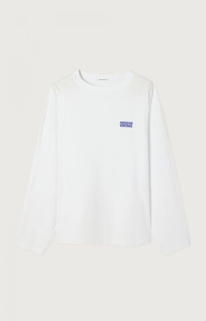 American Vintage Gixy Blanc Longsleeve Oversized Langarm-Shirt Herren Weiß